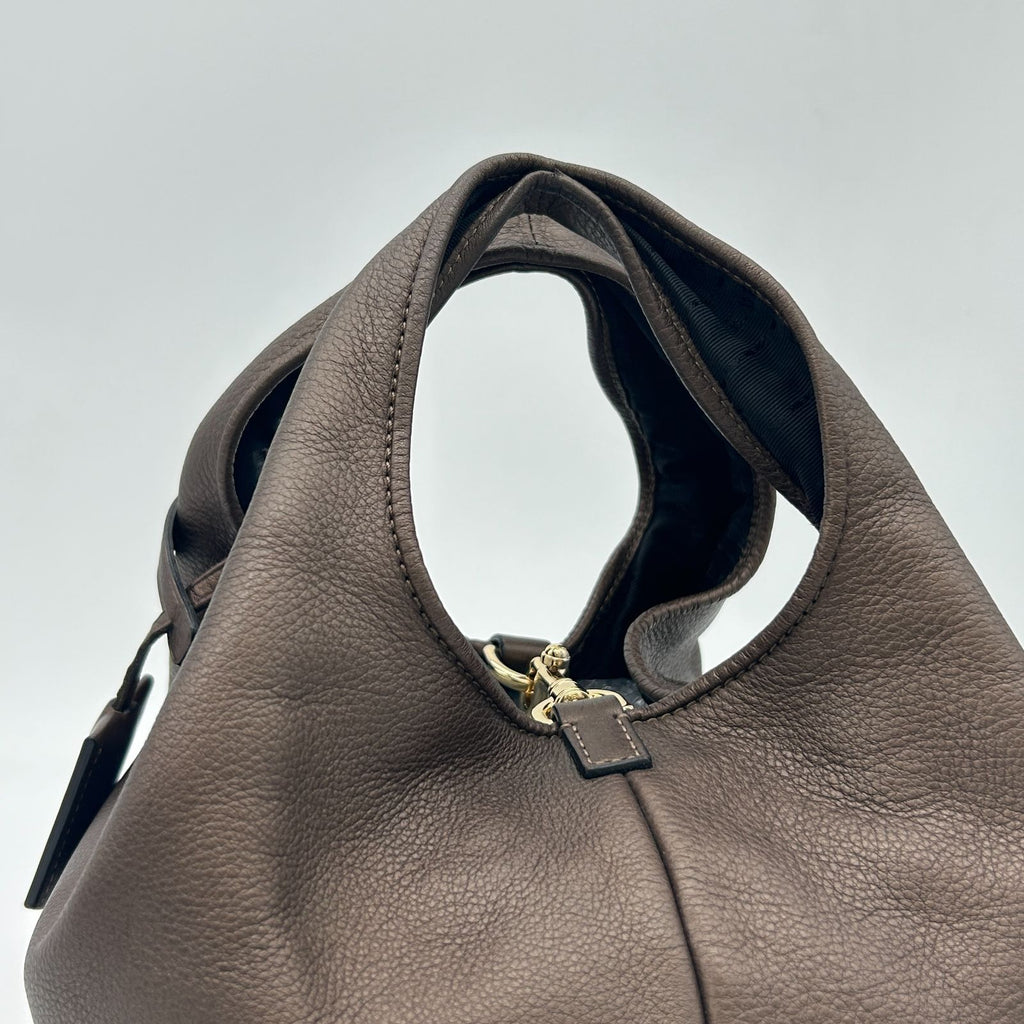 Loewe Karie Tote Canvas Leather Gold — view 7