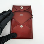 Hermes Bastia Rouge Calf Coin Case Purse — view 5