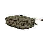 Gucci Vintage Sherry Line GG Logo Leather Shoulder Bag Pochette Brown — view 8