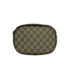 Gucci Vintage Sherry Line GG Logo Leather Shoulder Bag Pochette Brown — view 3