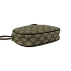Gucci Vintage Sherry Line GG Logo Leather Shoulder Bag Pochette Brown — view 7