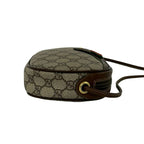 Gucci Vintage Sherry Line GG Logo Leather Shoulder Bag Pochette Brown — view 6