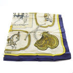 Hermes Scarf Carre 90 Grand Apparat Dressed Horse Ivory — view 6