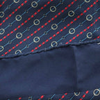 Hermes Carre 55 Scarf Belt Pattern All Bandana Silk Navy Red SS — view 4