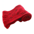 Louis Vuitton Echarpe Scarf Wool Fringe Monogram Pattern — view 4