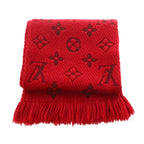 Louis Vuitton Echarpe Scarf Wool Fringe Monogram Pattern — view 2