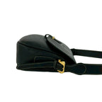 Loewe Vintage Anagram Logo Leather Shoulder Bag Pochette Crossbody Black — view 5