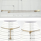 Gucci Bead Drop Pearl Crystal Necklace 35.5 38 cm Gold — view 7