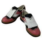 Gucci Shoes 38 Pink Black White Wingtip Leather — view 2