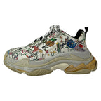 Gucci Sneakers Triple S Ivory Black Multi Floral Pattern Collaboration