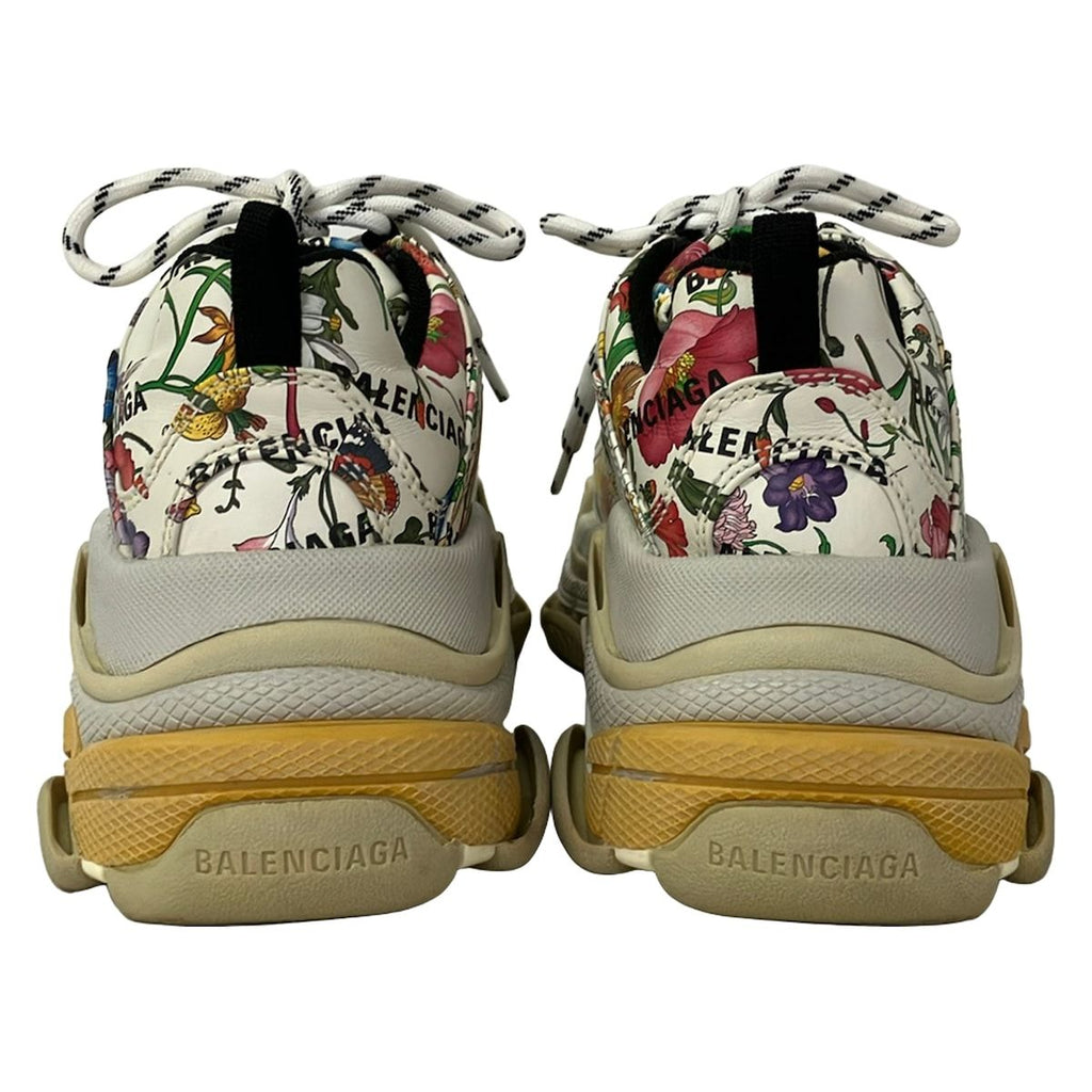 Gucci Sneakers Triple S Ivory Black Multi Floral Pattern Collaboration — view 3