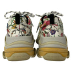 Gucci Sneakers Triple S Ivory Black Multi Floral Pattern Collaboration — view 3