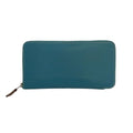 Hermes Wallet Azap Long Silk in Blue Jean Zip Around