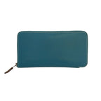 Hermes Wallet Azap Long Silk in Blue Jean Zip Around