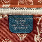 Hermes Wallet Azap Long Silk in Blue Jean Zip Around — view 5