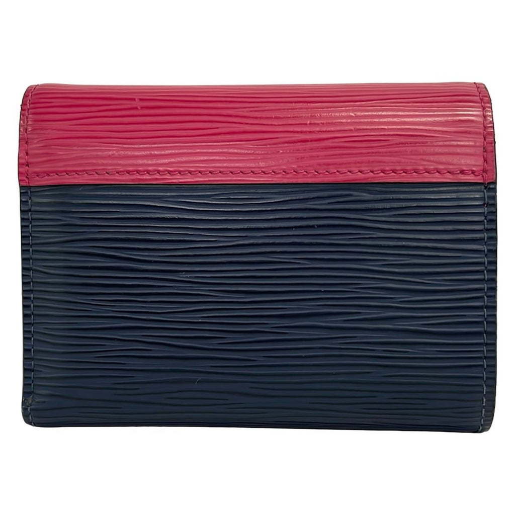 Louis Vuitton Trifold Wallet Epi Portefeuille Victorine Andigo Blue Initial — view 2