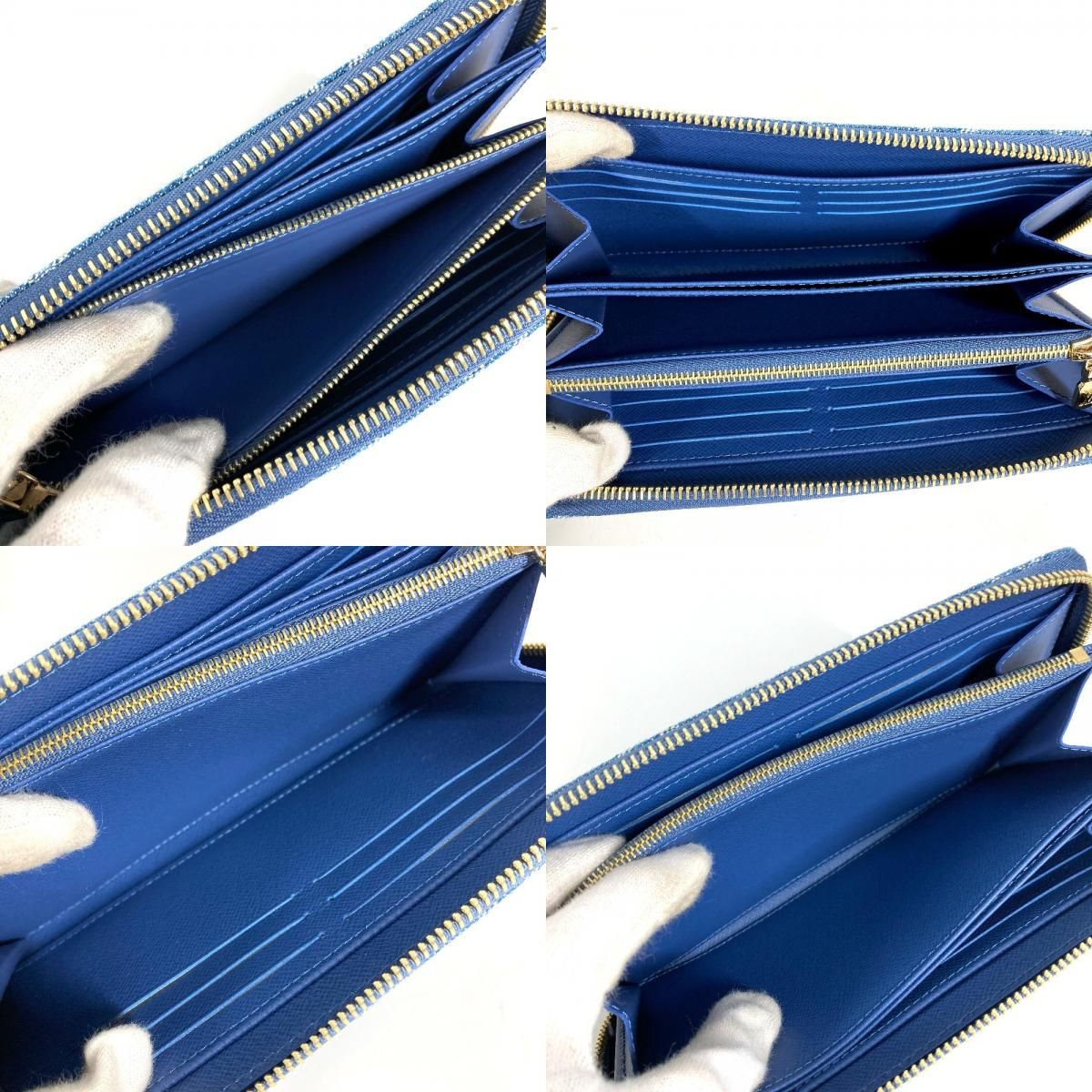 Louis Vuitton Wallet LV TM Zippy Blue — view 8