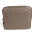 Hermes Coin Case Azap Compact Silk in Epsom Etain Gray