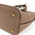 Louis Vuitton Handbag Mazarine PM Monogram Empreinte Leather Taupe Light Brown — view 4