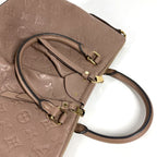 Louis Vuitton Handbag Mazarine PM Monogram Empreinte Leather Taupe Light Brown — view 5