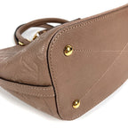 Louis Vuitton Handbag Mazarine PM Monogram Empreinte Leather Taupe Light Brown — view 3
