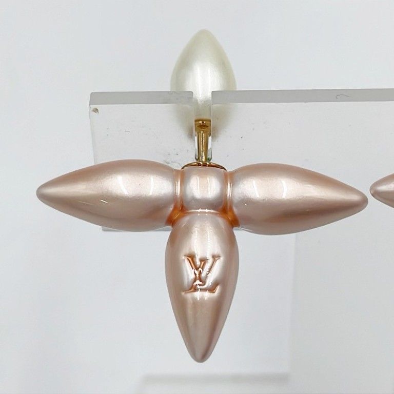 Louis Vuitton Earrings Book le Doreil Pink Gold Metal — view 3