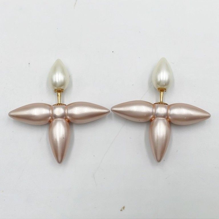 Louis Vuitton Earrings Book le Doreil Pink Gold Metal — view 5
