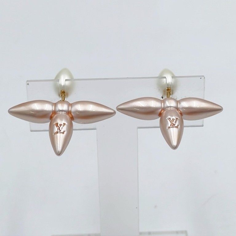 Louis Vuitton Earrings Book le Doreil Pink Gold Metal — view 2