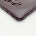 Celine Coin Case Cuir Triomphe Purse Bordeaux Leather Gold — view 5
