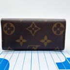 Louis Vuitton Key Case Key Ring Multicles 4 Brown Monogram Gold Key Holder — view 2