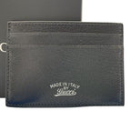 Gucci Card Case Lila Black Leather