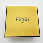 Fendi Bracelet Silver Metal FF Logo Rhinestone — view 6