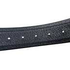 Gucci Belt Jumbo GG Nylon Leather Black Silver — view 6