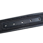 Gucci Belt Jumbo GG Nylon Leather Black Silver — view 5