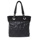 Chanel Paris Biarritz Tote Black Silver — view 2