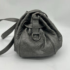 Dior Cannage Shoulder Bag Tote Leather Silver — view 4