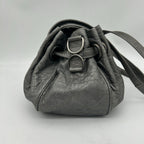 Dior Cannage Shoulder Bag Tote Leather Silver — view 3