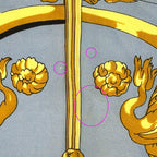 Hermes Scarf Vue du Carrosse de la Galere la Reale Queen's Coronation Carre 90 — view 8
