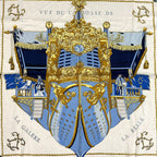 Hermes Scarf Vue du Carrosse de la Galere la Reale Queen's Coronation Carre 90 — view 2