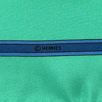 Hermes Scarf Carre 90 le Temps Des Marionnettes Marionette Time Silk Green — view 5