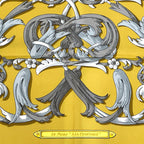 Hermes Scarf Carre 90 le Mors a la Conetable Silk Yellow Multicolor Horse — view 2
