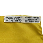 Hermes Scarf Carre 90 le Mors a la Conetable Silk Yellow Multicolor Horse — view 5