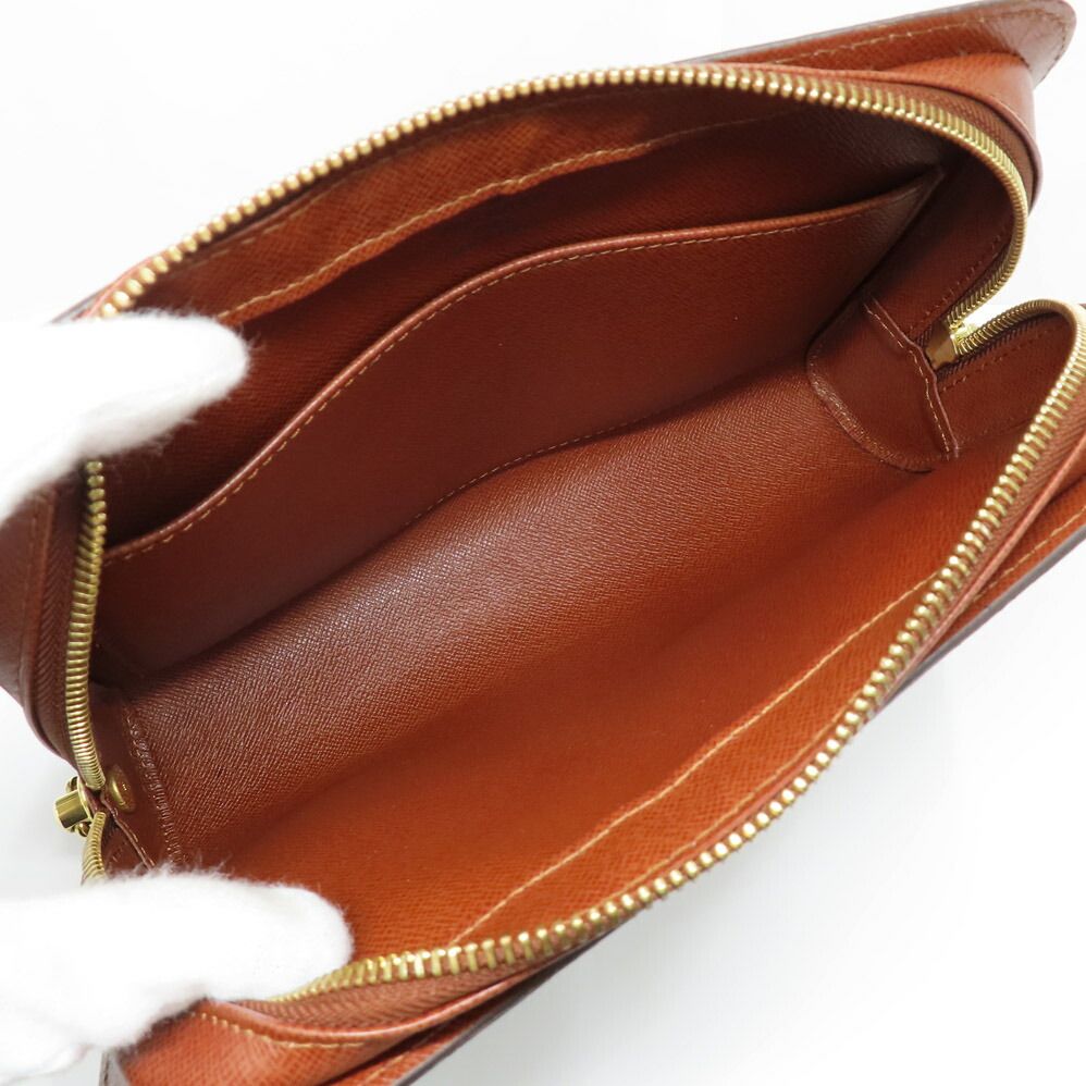 Louis Vuitton Orsay Monogram Clutch Brown Gold — view 5