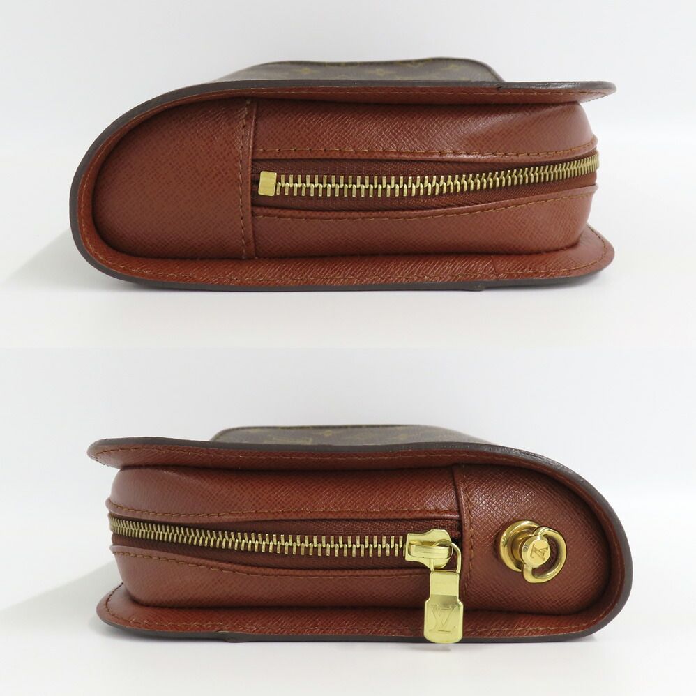 Louis Vuitton Orsay Monogram Clutch Brown Gold — view 4