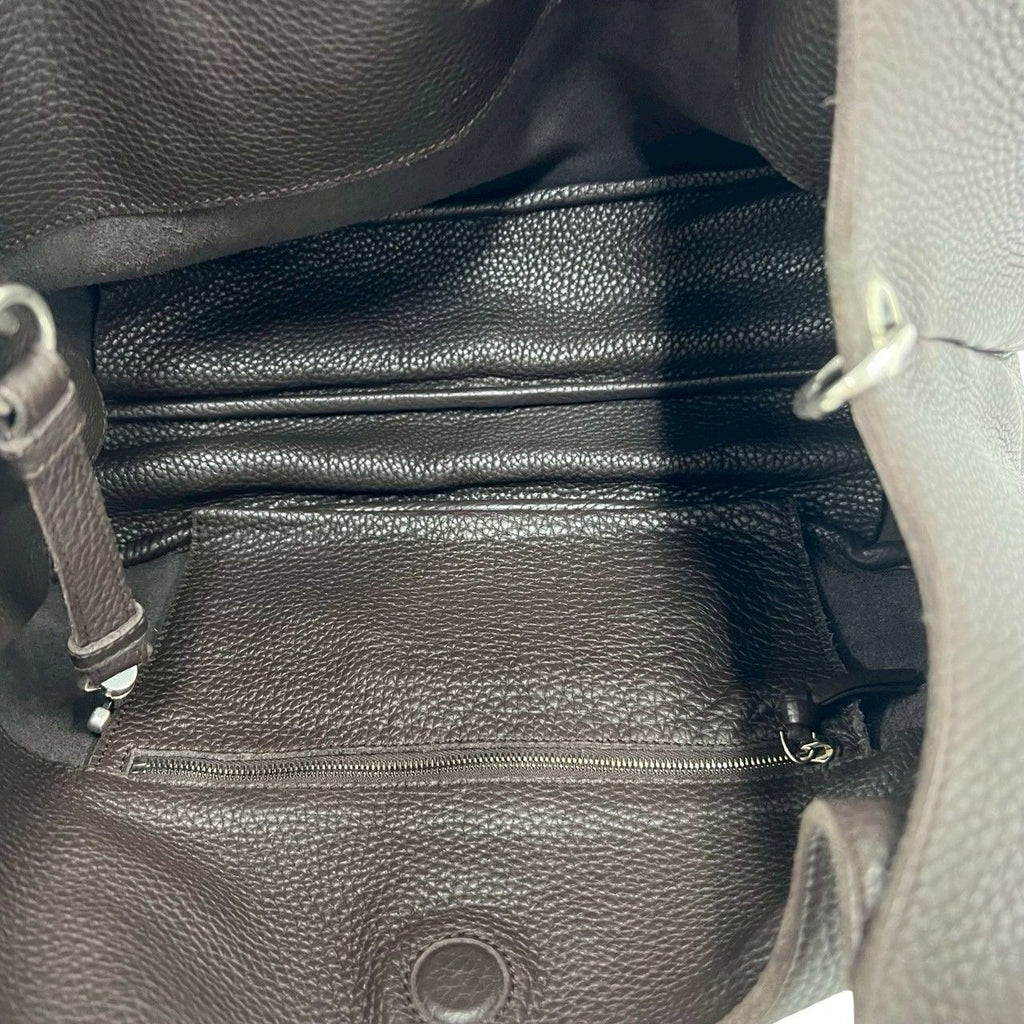 Bottega Veneta Intrecciato Leather Shoulder Bag Semi Tote Brown — view 9