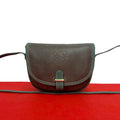 Loewe Vintage Anagram Logo Leather Mini Shoulder Bag Pochette Crossbody Brown