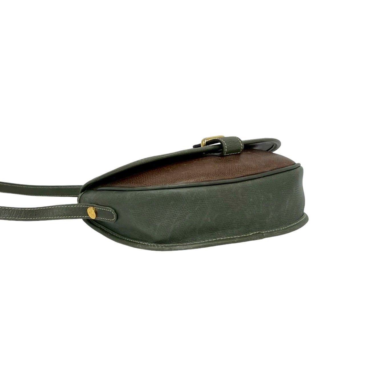 Loewe Vintage Anagram Logo Leather Mini Shoulder Bag Pochette Crossbody Brown — view 7