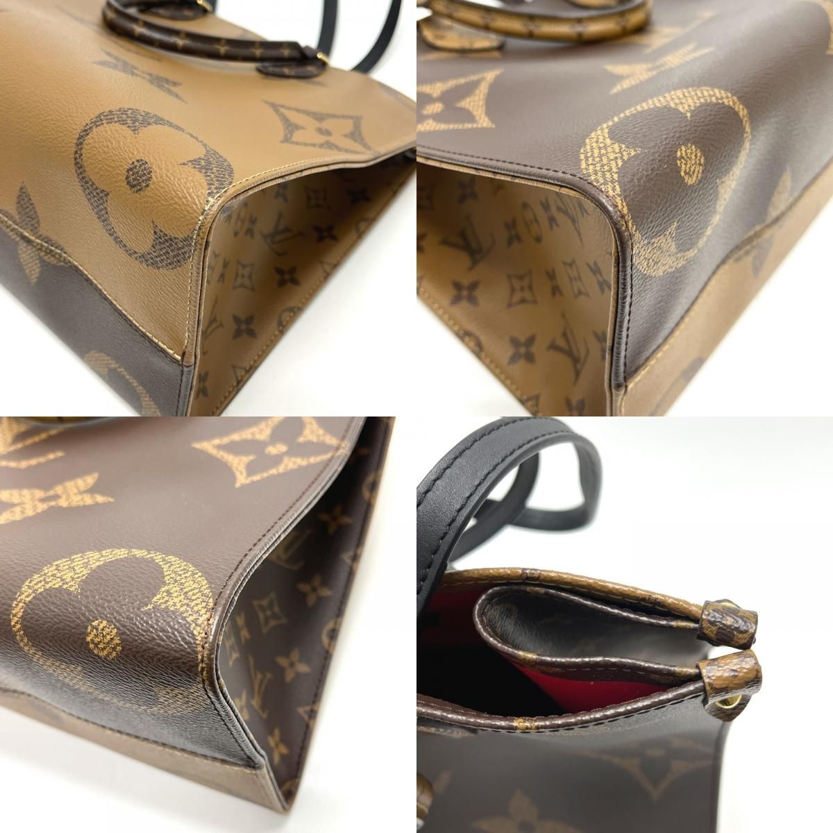 Louis Vuitton Tote On The Go Monogram Reverse Canvas Brown — view 7