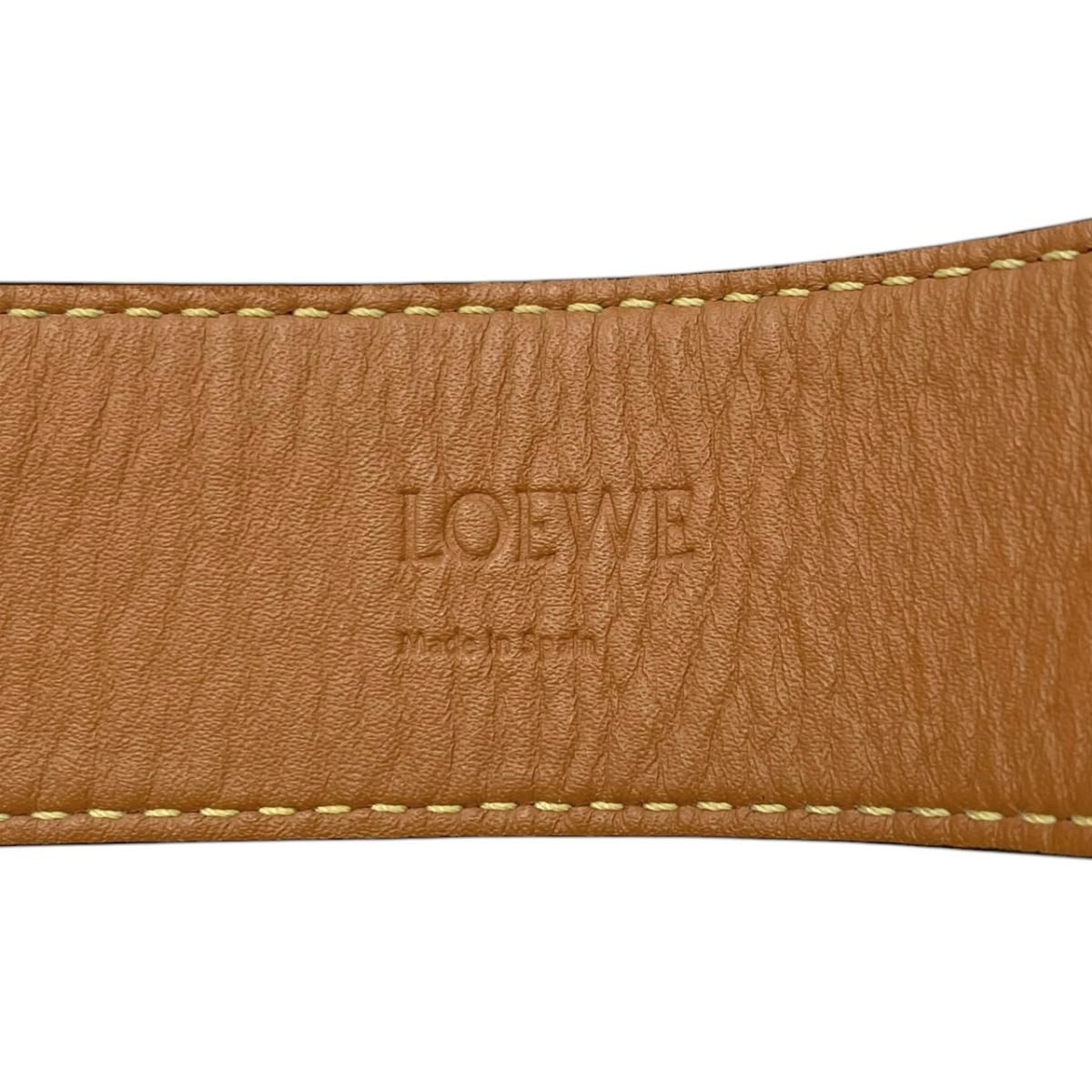 Loewe Bracelet Anagram Logo 110.10.024 Calfskin Black Brown Silver — view 8