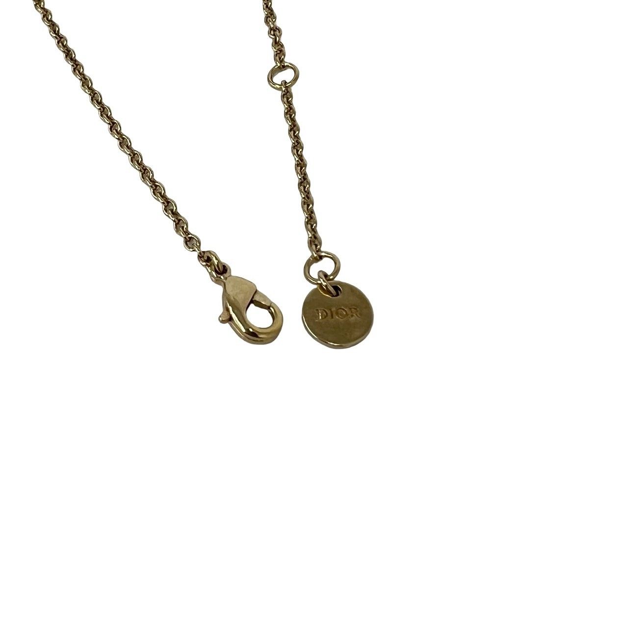 Dior CD Logo Pendant Gold — view 4